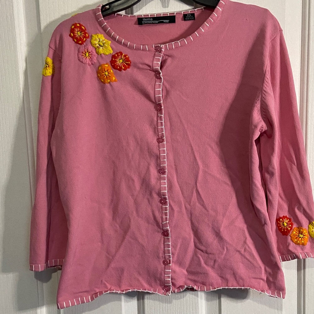 Michelle Nicole Pink Knit Cardigan